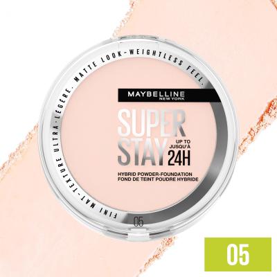 Maybelline Super Stay 24H Hybrid Powder-Foundation Make up για γυναίκες 9 gr Απόχρωση 05