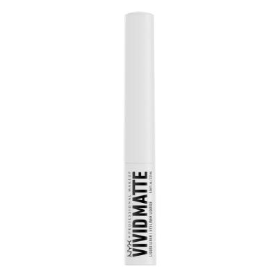 NYX Professional Makeup Vivid Matte Eyeliner για γυναίκες 2 ml Απόχρωση 02 White