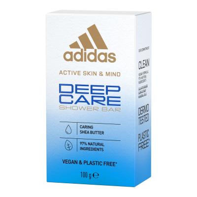 Adidas Deep Care Shower Bar Στερεό σαπούνι για γυναίκες 100 gr