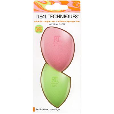 Real Techniques Miracle Complexion Sponge Duo Σφουγγαράκι για make up για γυναίκες Σετ