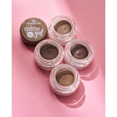 Essence Eyebrow Gel Colour &amp; Shape Τζέλ φρυδιών για γυναίκες 3 gr Απόχρωση 03 Light-Medium Brown