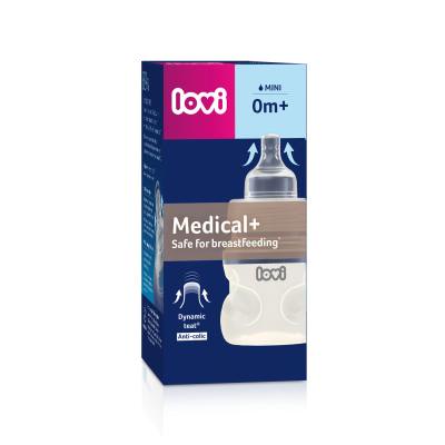 LOVI Medical+ Bottle 0m+ Mini Μπιμπερό για παιδιά 150 ml