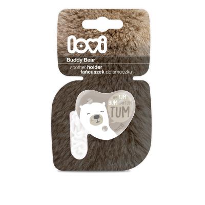 LOVI Buddy Bear Soother Holder Κλιπ πιπίλας για παιδιά 1 τεμ