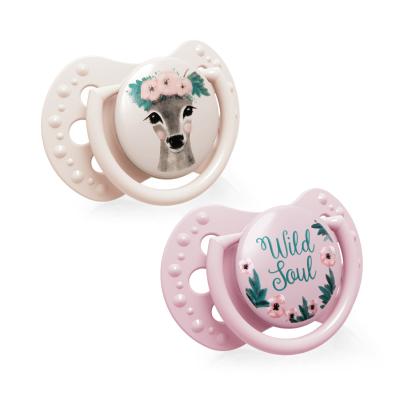 LOVI Wild Soul Dynamic Soother Girl 3-6m Πιπίλα για παιδιά 2 τεμ