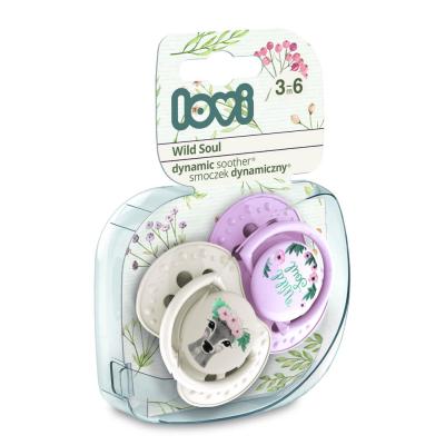 LOVI Wild Soul Dynamic Soother Girl 3-6m Πιπίλα για παιδιά 2 τεμ