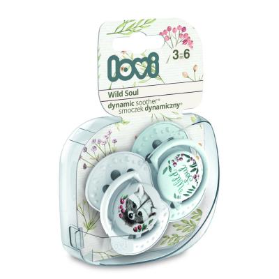 LOVI Wild Soul Dynamic Soother Boy 3-6m Πιπίλα για παιδιά 2 τεμ