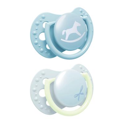 LOVI Baby Shower Dynamic miniSoother Boy 0-2m Πιπίλα για παιδιά 2 τεμ