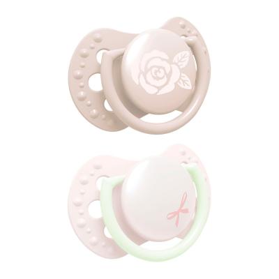 LOVI Baby Shower Dynamic miniSoother Girl 0-2m Πιπίλα για παιδιά 2 τεμ