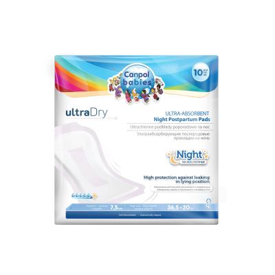 Canpol babies Ultra Dry Ultra-Absorbent Night Postpartum Pads Σερβιέτες για εγκυμονούσες για γυναίκες 10 τεμ