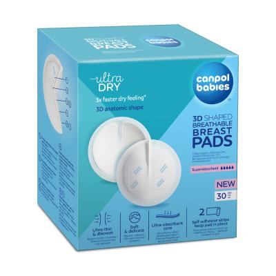 Canpol babies Ultra Dry 3D Shaped Breathable Breast Pads Επιθέματα στήθους για γυναίκες Σετ