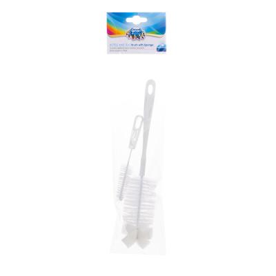 Canpol babies Bottle And Teat Brush With Sponge Καθαρισμός και απολύμανση για παιδιά 2 τεμ