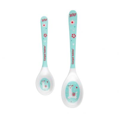 Canpol babies Exotic Animals Melamine Spoons 9m+ Turquoise Είδη Φαγητού για παιδιά 2 τεμ