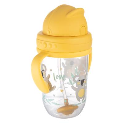 Canpol babies Exotic Animals Non-Spill Expert Cup With Weighted Straw Yellow Ποτήρι για παιδιά 270 ml