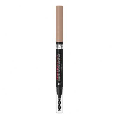 L&#039;Oréal Paris Infaillible Brows 24H Filling Triangular Pencil Μολύβι για τα φρύδια για γυναίκες 1 ml Απόχρωση 06 Dark Blonde