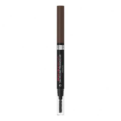 L&#039;Oréal Paris Infaillible Brows 24H Filling Triangular Pencil Μολύβι για τα φρύδια για γυναίκες 1 ml Απόχρωση 03 Dark Brunette