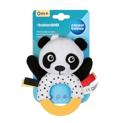 Canpol babies BabiesBoo Sensory Toy Teether And Rattle Μασητικό για παιδιά 1 τεμ