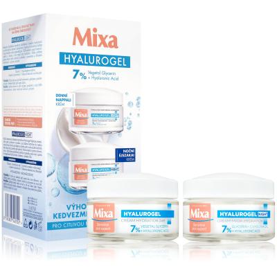 Mixa Hyalurogel Σετ δώρου Kρέμα προσώπου ημέρας Hyalurogel Light 50 ml + κρέμα προσώπου νύχτας Hyalurogel Night 50 ml