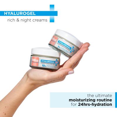 Mixa Hyalurogel Σετ δώρου Kρέμα προσώπου ημέρας Hyalurogel Light 50 ml + κρέμα προσώπου νύχτας Hyalurogel Night 50 ml