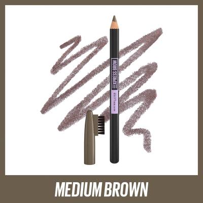 Maybelline Express Brow Shaping Pencil Μολύβι για τα φρύδια για γυναίκες 4,3 gr Απόχρωση 04 Medium Brown