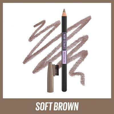 Maybelline Express Brow Shaping Pencil Μολύβι για τα φρύδια για γυναίκες 4,3 gr Απόχρωση 03 Soft Brown