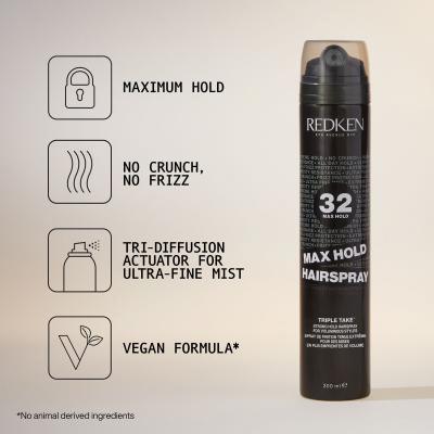 Redken Triple Take 32 Max Hold Hairspray Λακ μαλλιών για γυναίκες 300 ml