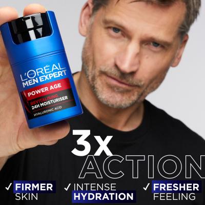 L&#039;Oréal Paris Men Expert Power Age 24H Moisturiser Κρέμα προσώπου ημέρας για άνδρες 50 ml