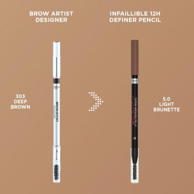 L&#039;Oréal Paris Infaillible Brows 12H Definer Pencil Μολύβι για τα φρύδια για γυναίκες 1 gr Απόχρωση 3.0 Brunette