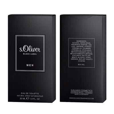 s.Oliver Black Label Eau de Toilette για άνδρες 30 ml