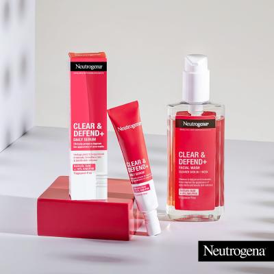 Neutrogena Clear &amp; Defend+ Facial Wash Καθαριστικό τζελ 200 ml