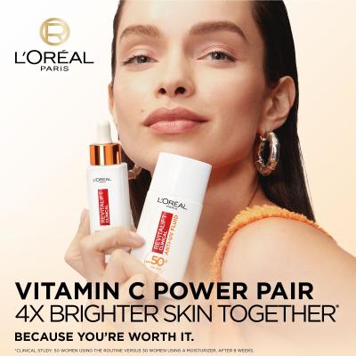 L&#039;Oréal Paris Revitalift Clinical Pure 12% Vitamin C Σετ δώρου ορός Revitalift Clinical Vitamin C Serum 30 ml + Κρέμα προσώπου ημέρας Revitalift Clinical Vitamin C Anti-UV Fluid SPF50 50 ml