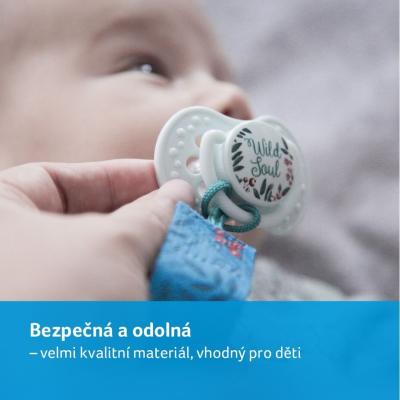 LOVI Wild Soul Soother Clip With Ribbon Κλιπ πιπίλας για παιδιά 1 τεμ