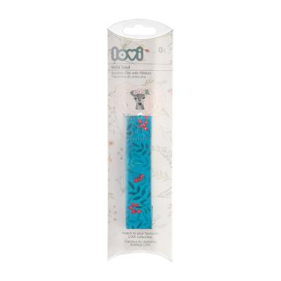 LOVI Wild Soul Soother Clip With Ribbon Κλιπ πιπίλας για παιδιά 1 τεμ