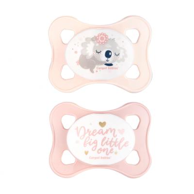 Canpol babies Sleepy Koala Mini Soother Pink 0-2m Πιπίλα για παιδιά 2 τεμ