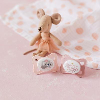 Canpol babies Sleepy Koala Mini Soother Pink 0-2m Πιπίλα για παιδιά 2 τεμ