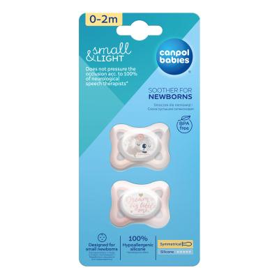 Canpol babies Sleepy Koala Mini Soother Pink 0-2m Πιπίλα για παιδιά 2 τεμ