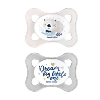 Canpol babies Sleepy Koala Mini Soother Grey 0-2m Πιπίλα για παιδιά 2 τεμ