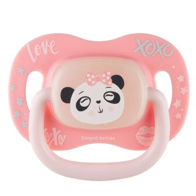 Canpol babies Exotic Animals Silicone Soother Panda 6-18m Πιπίλα για παιδιά 1 τεμ