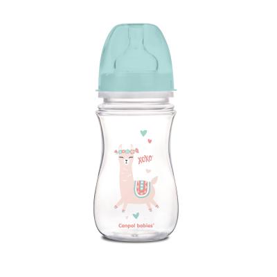 Canpol babies Exotic Animals Easy Start Anti-Colic Bottle Green 3m+ Μπιμπερό για παιδιά 240 ml