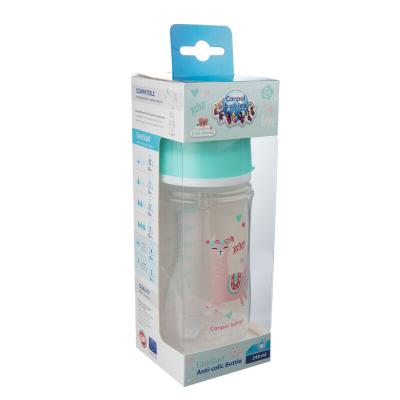 Canpol babies Exotic Animals Easy Start Anti-Colic Bottle Green 3m+ Μπιμπερό για παιδιά 240 ml