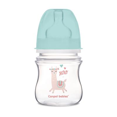 Canpol babies Exotic Animals Easy Start Anti-Colic Bottle Green 0m+ Μπιμπερό για παιδιά 120 ml