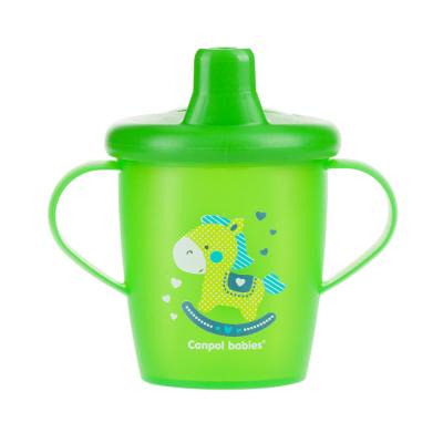 Canpol babies Toys Non-Spill Cup Green 9m+ Ποτήρι για παιδιά 250 ml