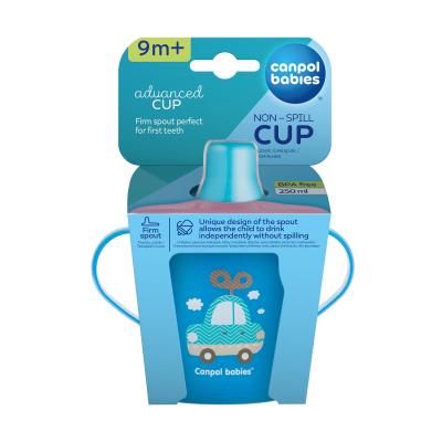 Canpol babies Toys Non-Spill Cup Blue 9m+ Ποτήρι για παιδιά 250 ml