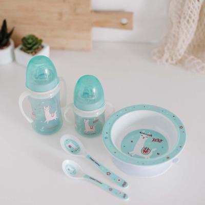 Canpol babies Exotic Animals Melamine Bowl With Suction Ring Turquoise Είδη Φαγητού για παιδιά 270 ml