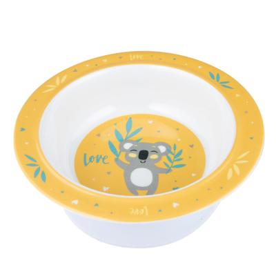 Canpol babies Exotic Animals Melamine Bowl With Suction Ring Yellow Είδη Φαγητού για παιδιά 270 ml