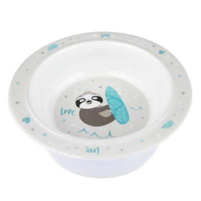 Canpol babies Exotic Animals Melamine Bowl With Suction Ring Grey Είδη Φαγητού για παιδιά 270 ml