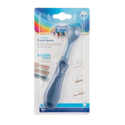 Canpol babies Travel Spoon Foldable Blue Είδη Φαγητού για παιδιά 1 τεμ