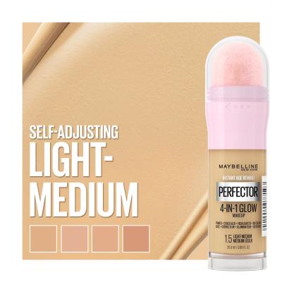 Maybelline Instant Anti-Age Perfector 4-In-1 Glow Make up για γυναίκες 20 ml Απόχρωση 1.5 Light Medium