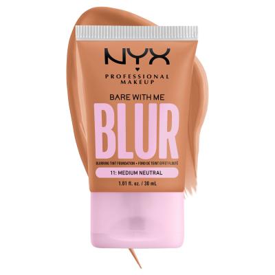 NYX Professional Makeup Bare With Me Blur Tint Foundation Make up για γυναίκες 30 ml Απόχρωση 11 Medium Neutral