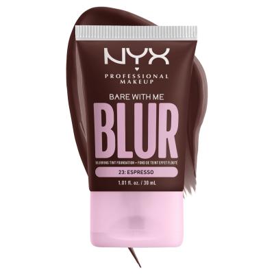NYX Professional Makeup Bare With Me Blur Tint Foundation Make up για γυναίκες 30 ml Απόχρωση 23 Espresso