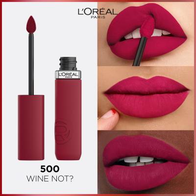 L&#039;Oréal Paris Infaillible Matte Resistance Lipstick Κραγιόν για γυναίκες 5 ml Απόχρωση 500 Wine Not?